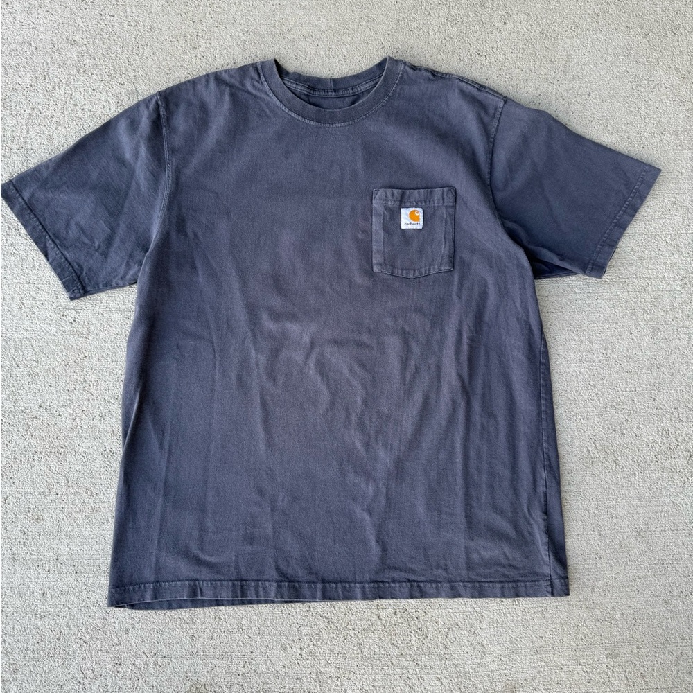 SOLD ELSEWHERE- Mens Carhartt K87 Pocket T-Shirt  - Faded Navy Tee - Size XL